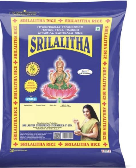 Lalitha Brand Sona Masoori Rice Bag Kg Off