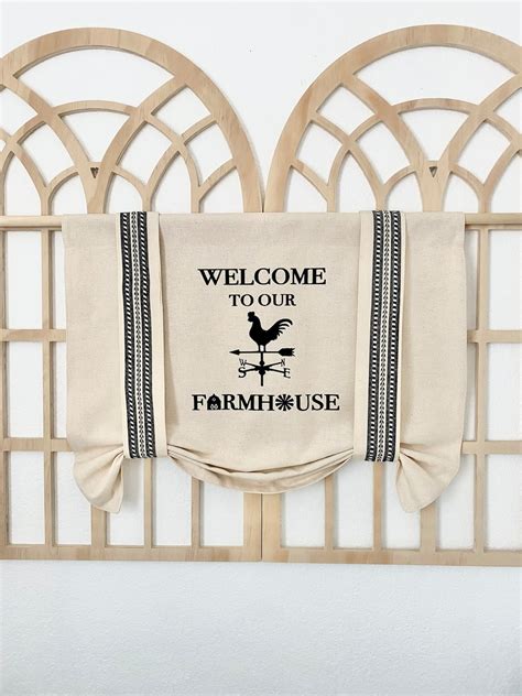 Natural Farmhouse Valance, Farmhouse Valance, Kitchen Valance ...