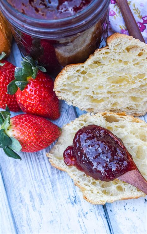 Easy Strawberry Jam Recipe No Pectin 4 Sons R Us