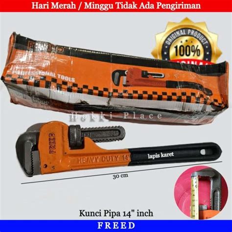 Jual Kunci Pipa Inch Pipe Wrench Heavy Duty Kunci Ledeng Gagang