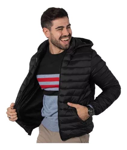 Campera Hombre Inflable Con Piel Importado Talles Especiales En Venta