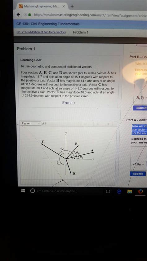 Solved Four Vectors A B C And D Are Shown Not To Scale