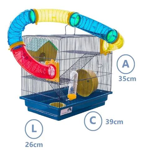 Gaiola Labirinto Andares P Roedores Twister Produto Hamster Topolino