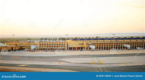 Seville San Pablo International Airport Andalusia Spain Stock Image