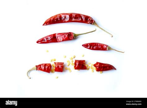 Dry Red Chilly It Make So Hot And Spicy Stock Photo Alamy