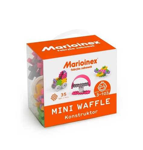 Klocki Mini Waffle 35 elementów dziewczynka Mario inex