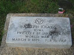 Joseph Kraus Find A Grave Memorial