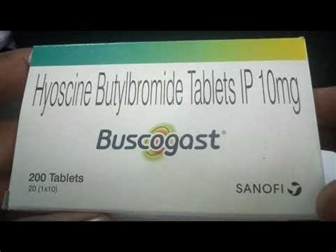 Hyoscine Butylbromide Tablets Buscogast Tablet Latest Price