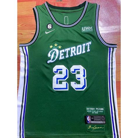 Camisa De Basquetebol Masculina Detroit Pistons Jaden Ivey 2023NBA