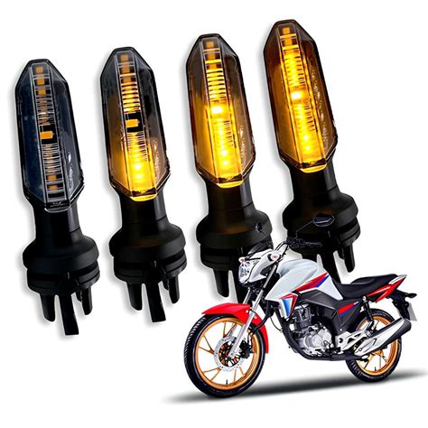 Kit C Pisca Led Seta Honda Cb F Twister Fan Titan Shopee Brasil