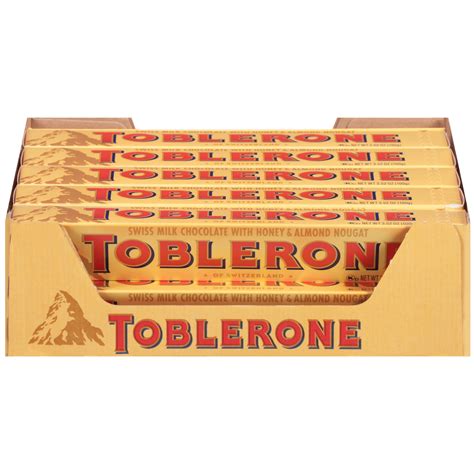 Toblerone Chocolate Bar Milk Chocolate 20x352 Oz