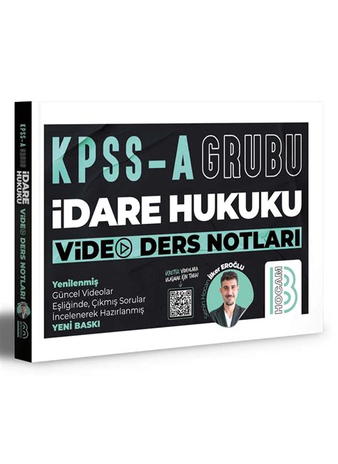 KPSS A Grubu İdare Hukuku Video Ders Notları Benim Hocam Yayınları