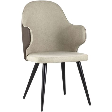Стул Miruna Fabric and Leather Chair с Подлокотником по цене 4 990 руб ...