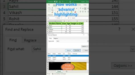 How Works Advance Highlighting In Excel Youtube