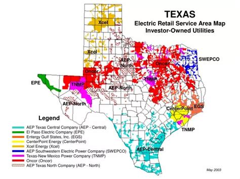 Texas Electric Utility Map