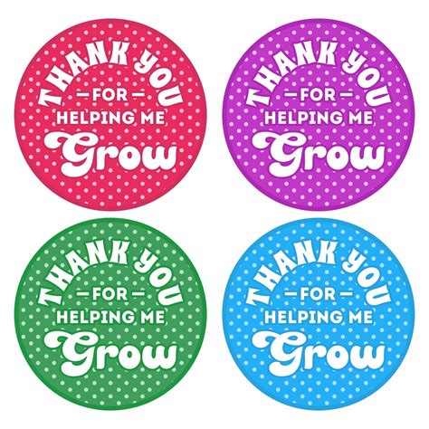 6 Best Images Of Thanks For Helping Me Grow Printable Thank You For