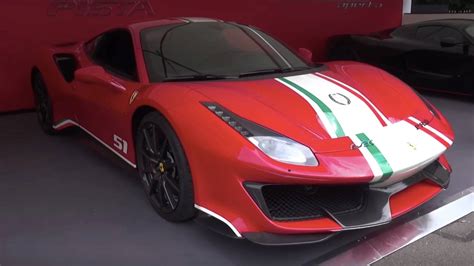 488 Pista Piloti Ferrari Detailed In Goodwood Video Photos