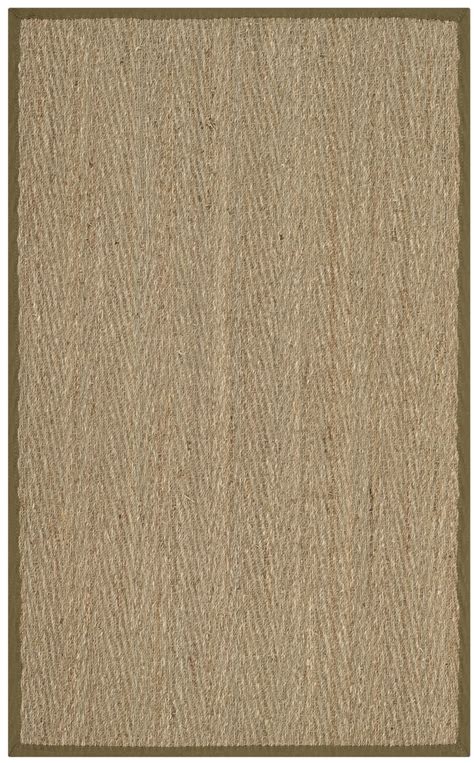 Safavieh Natural Fiber Maisy Border Seagrass Area Rug Natural Olive