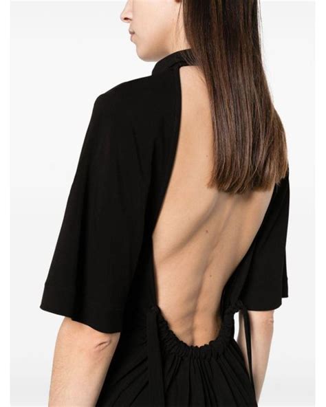 Bite Studios Naked Back Midi Dress In Black Lyst