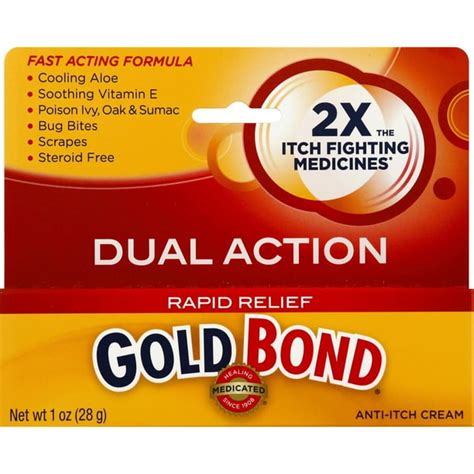 Gold Bond Rapid Relief Anti-Itch Cream (1 Oz) - Walmart.com - Walmart.com