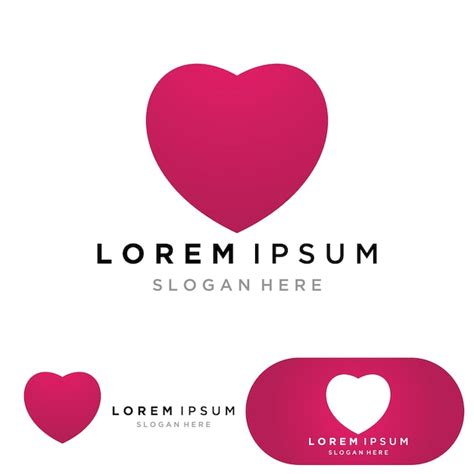 Premium Vector Love Heart Logo And Symbol Vector Template