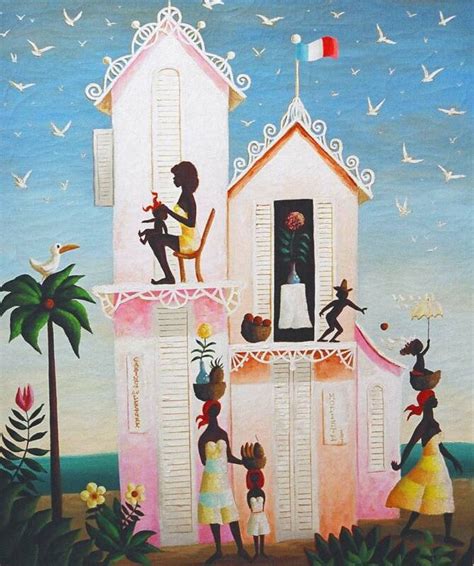 Village Scenes Of Haiti By Orville Bulman