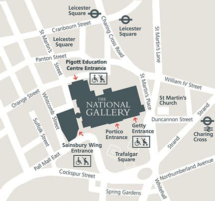 National Gallery London Map