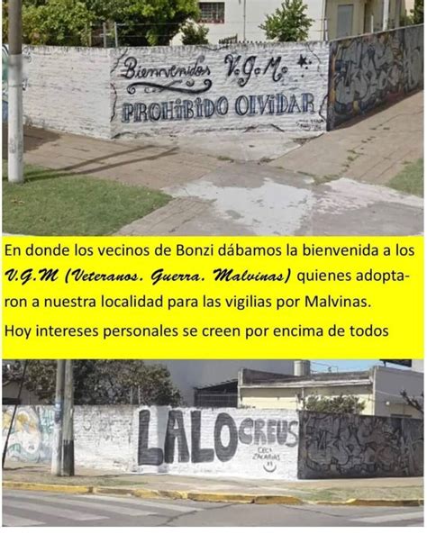 Vergonzoso Las Pintadas Pol Ticas Tapan El Recuerdo De Malvinas En