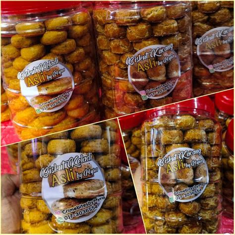 Biskut Kacang And Keladi Asli Peanut And Yam Cookies 120pcs Shopee