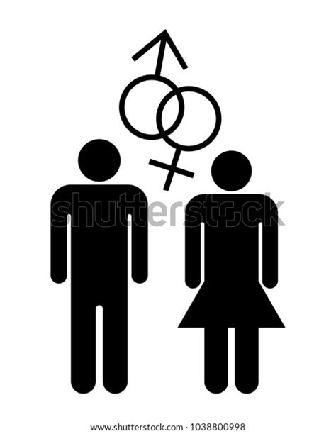 Man Woman Sex Icon Pictogram Stock Vector Royalty Free 1038800998 Shutterstock