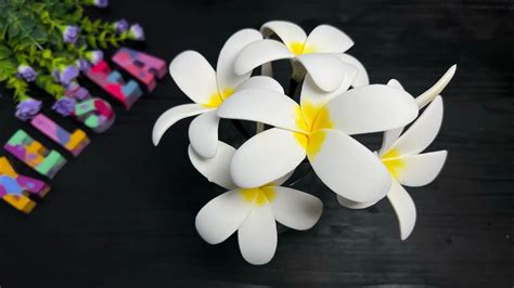 How To Make Artificial Foam Plumeria Rubra Hawaii Frangipani