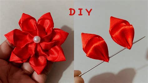 Diy Ribbon Flowers How To Make Ribbon Roses Easy To Make With