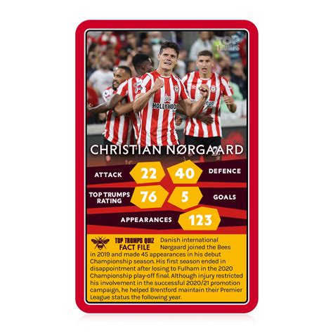 Brentford Top Trumps Legends Edition