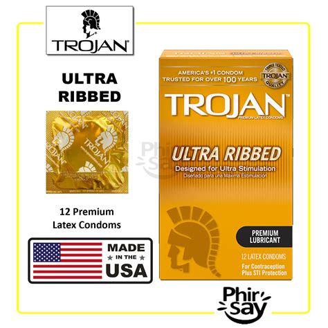 Trojan Ultra Ribbed Condoms Pack Of Phirsay