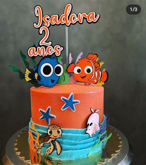 Bolos Procurando Nemo - Bolo procurando nemo | Bolos de aniversário para mulheres, Bolos de ...