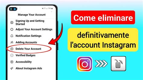 Come Eliminare Definitivamente L Account Instagram 2023 Elimina L