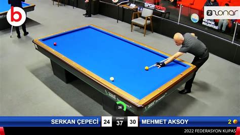 Mehmet Aksoy Vs Serkan Epec Cushion Billiards Championship Ankara