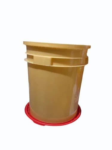 Plain Brown And Red 7 5 L HDPE Lubricant Oil Bucket At Rs 82 Piece In