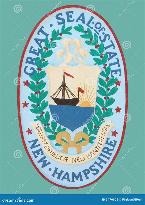 Seal Of State Of New Hampshire Stock Image Image Of Travel States