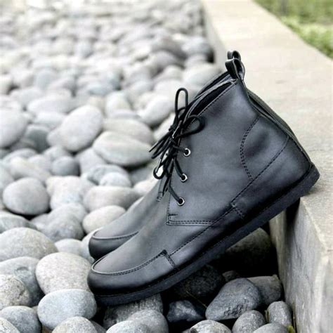 Jual Sepatu Joey Guzel Black Original Boots Pria Casual Formal Kerja