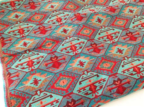 Turkish Upholstery Fabric Kilim Fabric By The Yard Upholstery Fabric