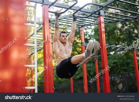 Athletic Male Athlete Naked Torso Trains Stock Photo Shutterstock