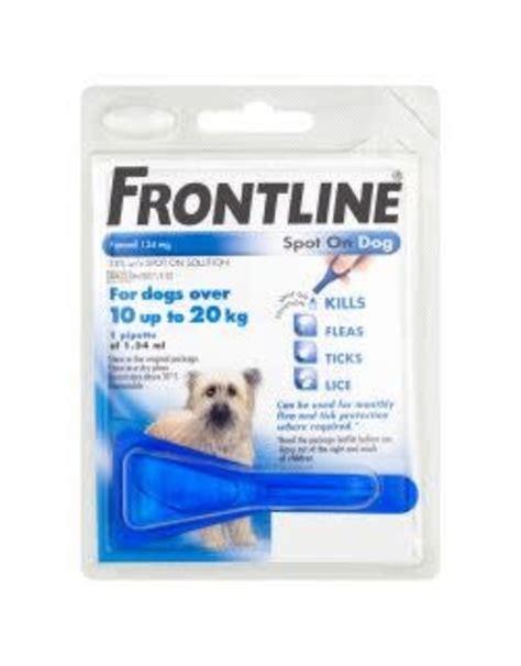 Frontline Spot On Dog Medium 1 Pipette - Angell Pets