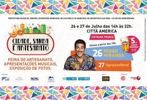 Cidade Samba e Artesanato terá roda de samba DJs e exposições no