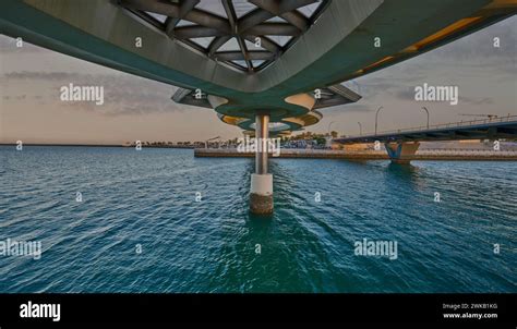 The Lusail Pedestrian Bridges Also Known As The Glass Bridge Of Lusail