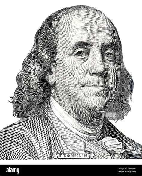 Benjamin Franklin on a dollar bill close-up. Business & Finance Stock ...