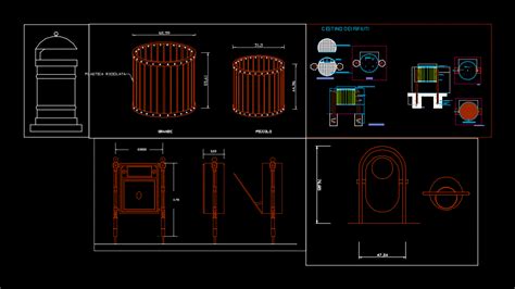 Bloques De Botes De Basura En AutoCAD Dwg DWGAutoCAD 40 OFF