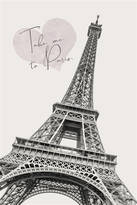 Eiffel Tower Black And White Wallpaper Drawing