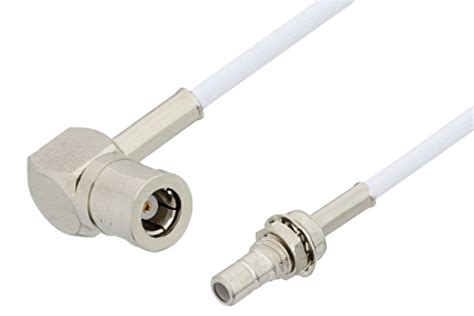 Smb Plug Right Angle To Smb Jack Bulkhead Cable Inch Length Using