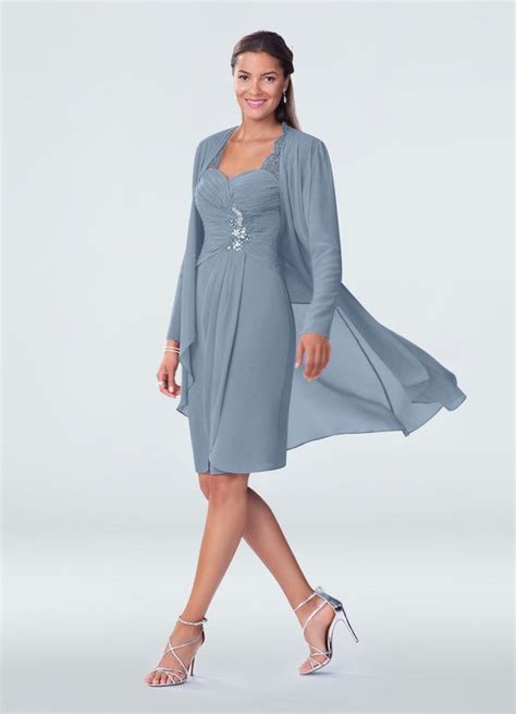 Azazie Imperial Mbd Mother Of The Bride Dress Dusty Blue Azazie